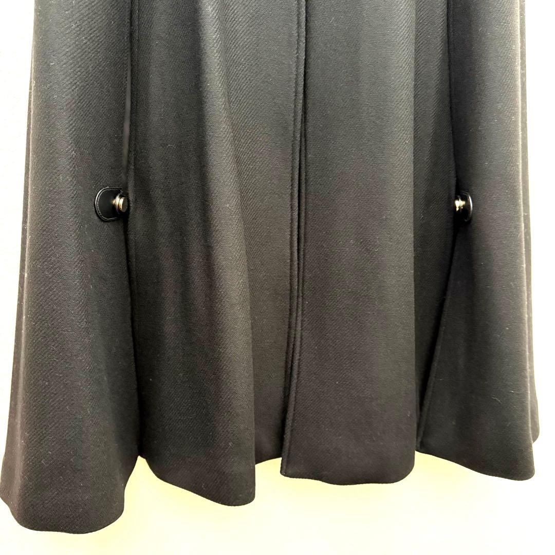 ZARA MANTECOポンチョケープコートゴールド金具即完売ブラック