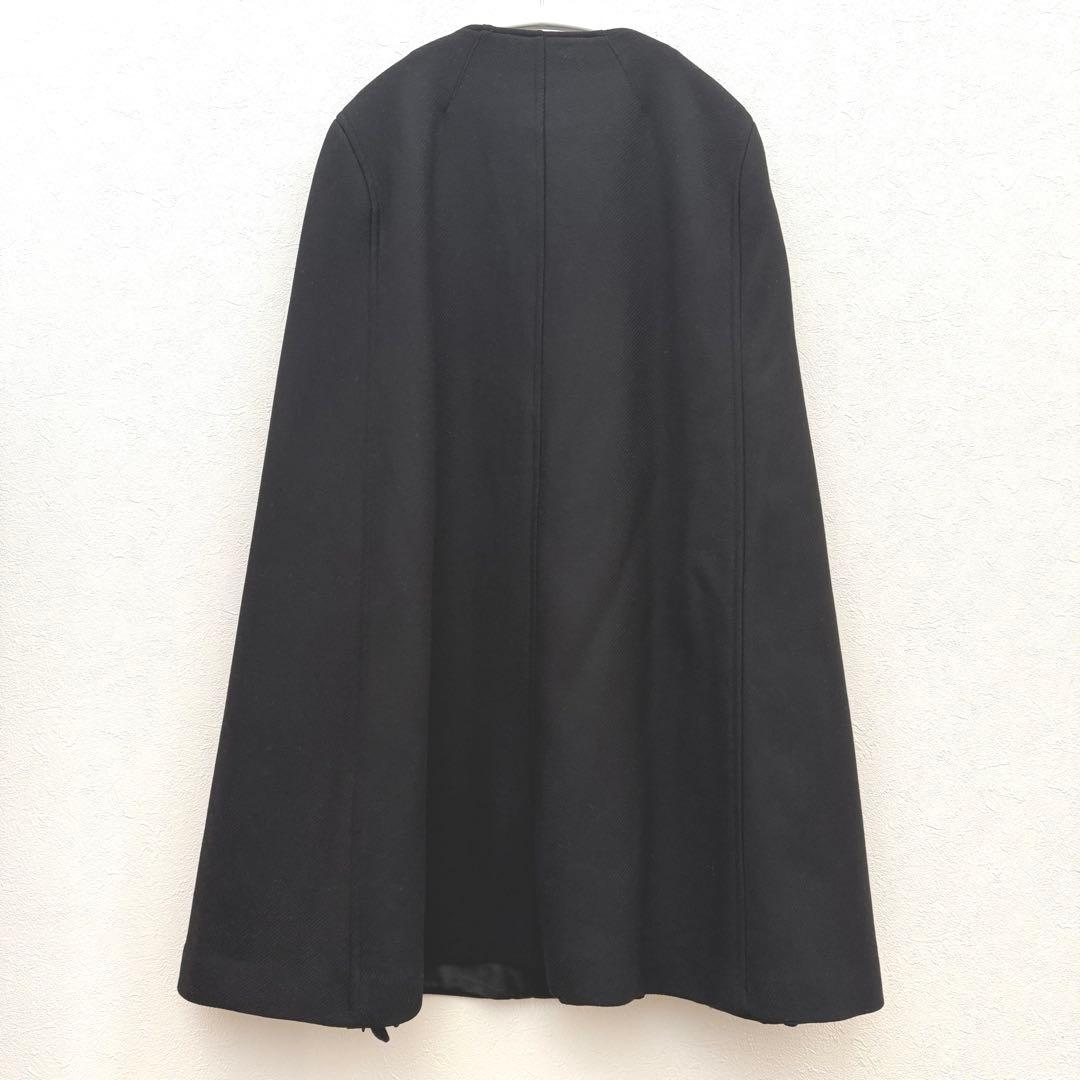 ZARA MANTECOポンチョケープコートゴールド金具即完売ブラック