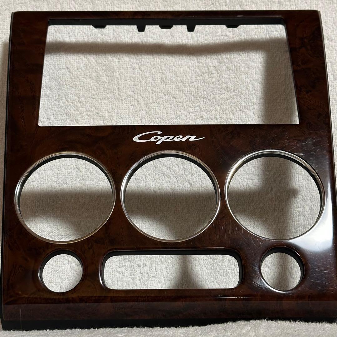 L880 コペン 純正オプション ウッドパネル ウッドセンタークラスターパネル