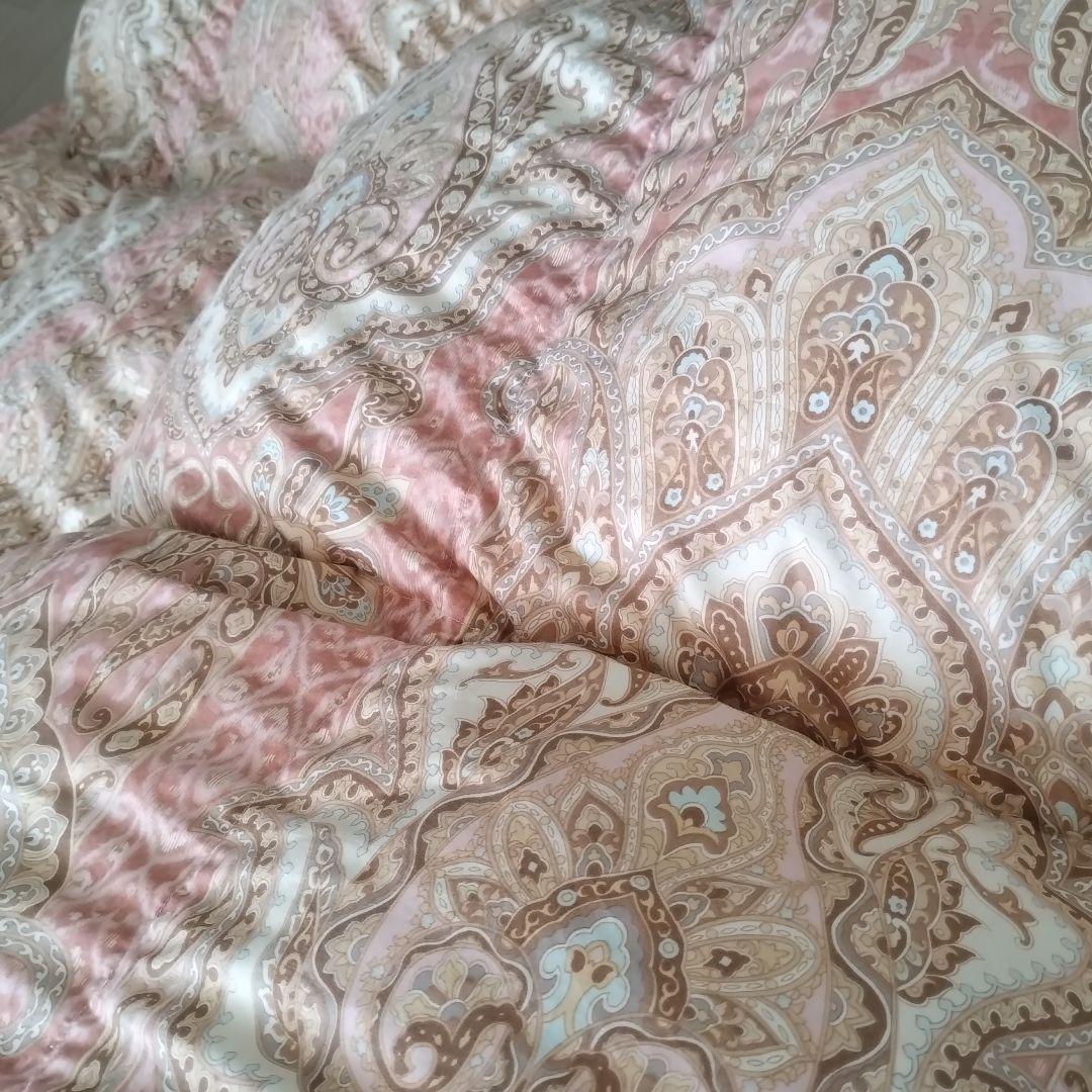 羽毛掛け布団 シングル　ピンク ダウン85% 羽毛1.4㌔　全日本寝具寝装品協会