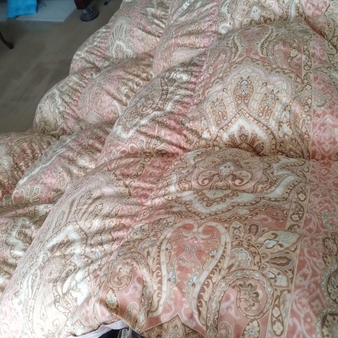 羽毛掛け布団 シングル　ピンク ダウン85% 羽毛1.4㌔　全日本寝具寝装品協会