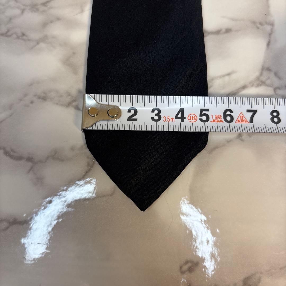 Dior ネクタイ　ブラック　黒色　蜂　ビー　ワンポイント　細身