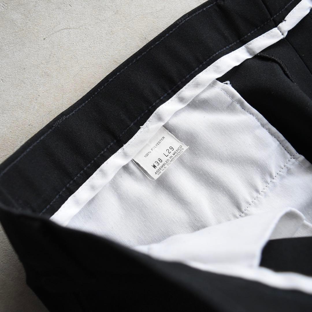 90s リーバイスアクションスラックス ブラック黒 USA W38L29 OVY