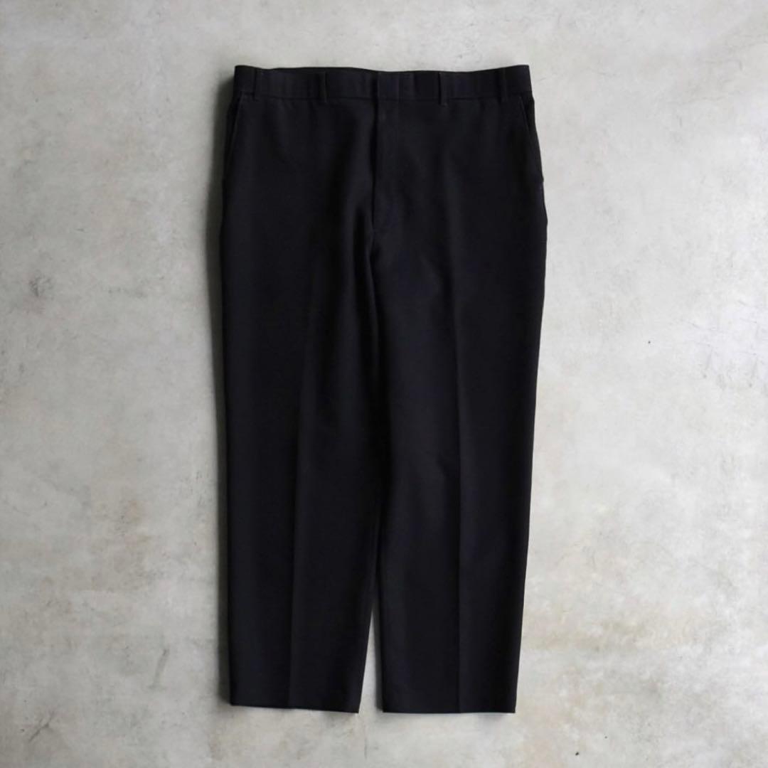 90s リーバイスアクションスラックス ブラック黒 USA W38L29 OVY