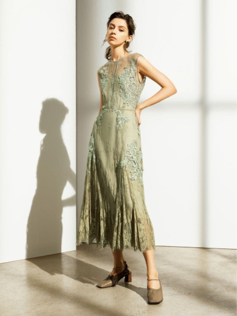 【送料込み】FRAY I.D フレイアイディー　レースモチーフドレス