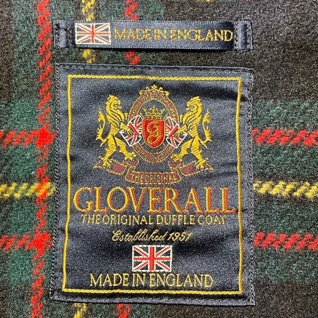 90s Gloverall グローバーオール ダッフルコート 裏地チェック XL