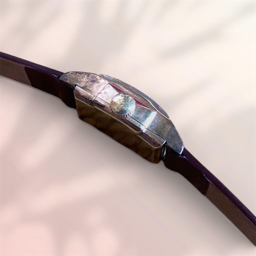 【K18金無垢/稼働品】DEN-RO スイス製 アンティーク腕時計 17石手巻き