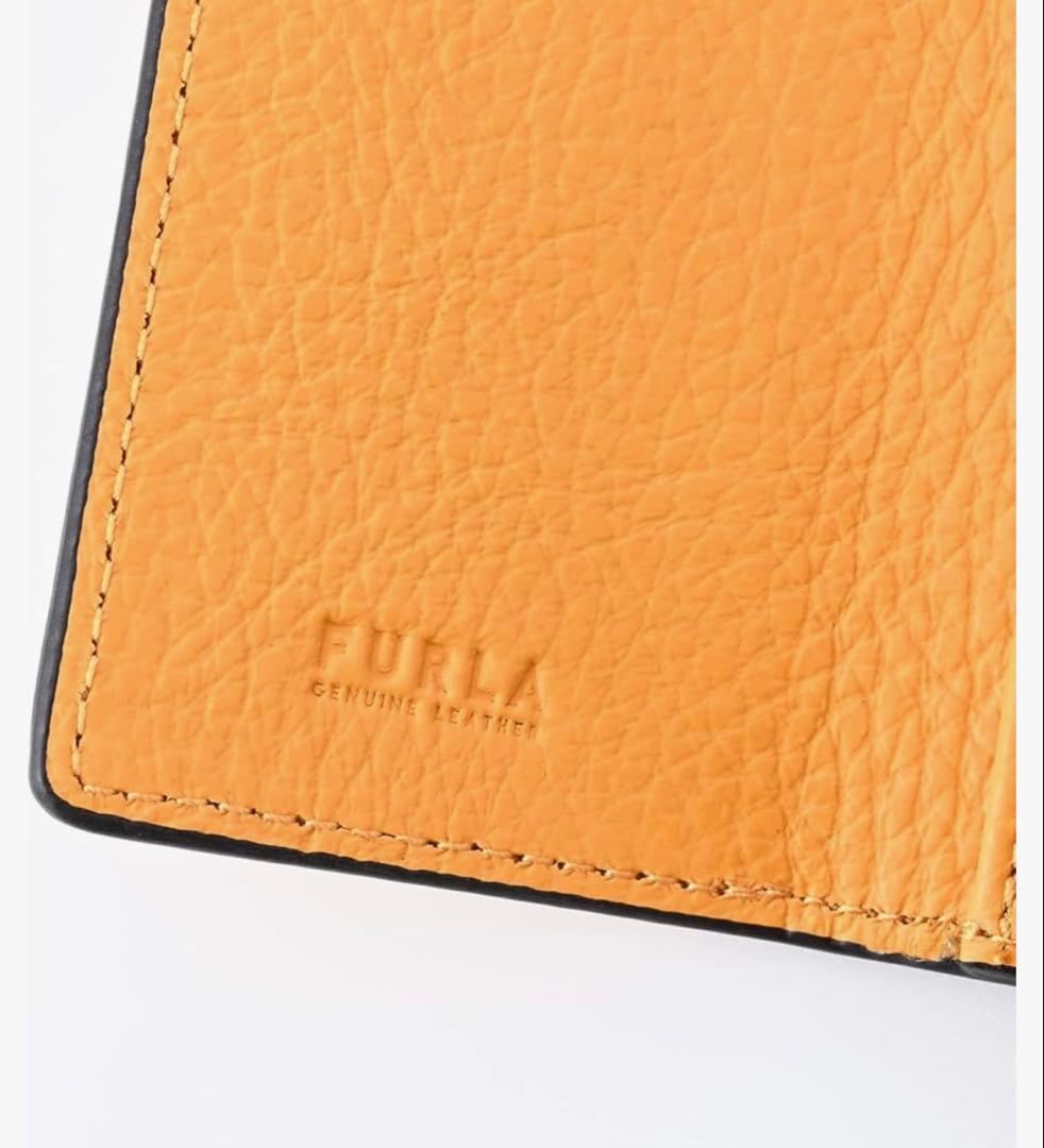 FURLA イエロー レザー キーケース