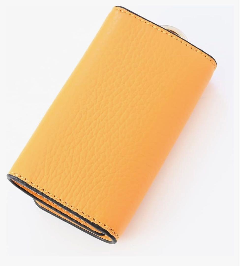 FURLA イエロー レザー キーケース