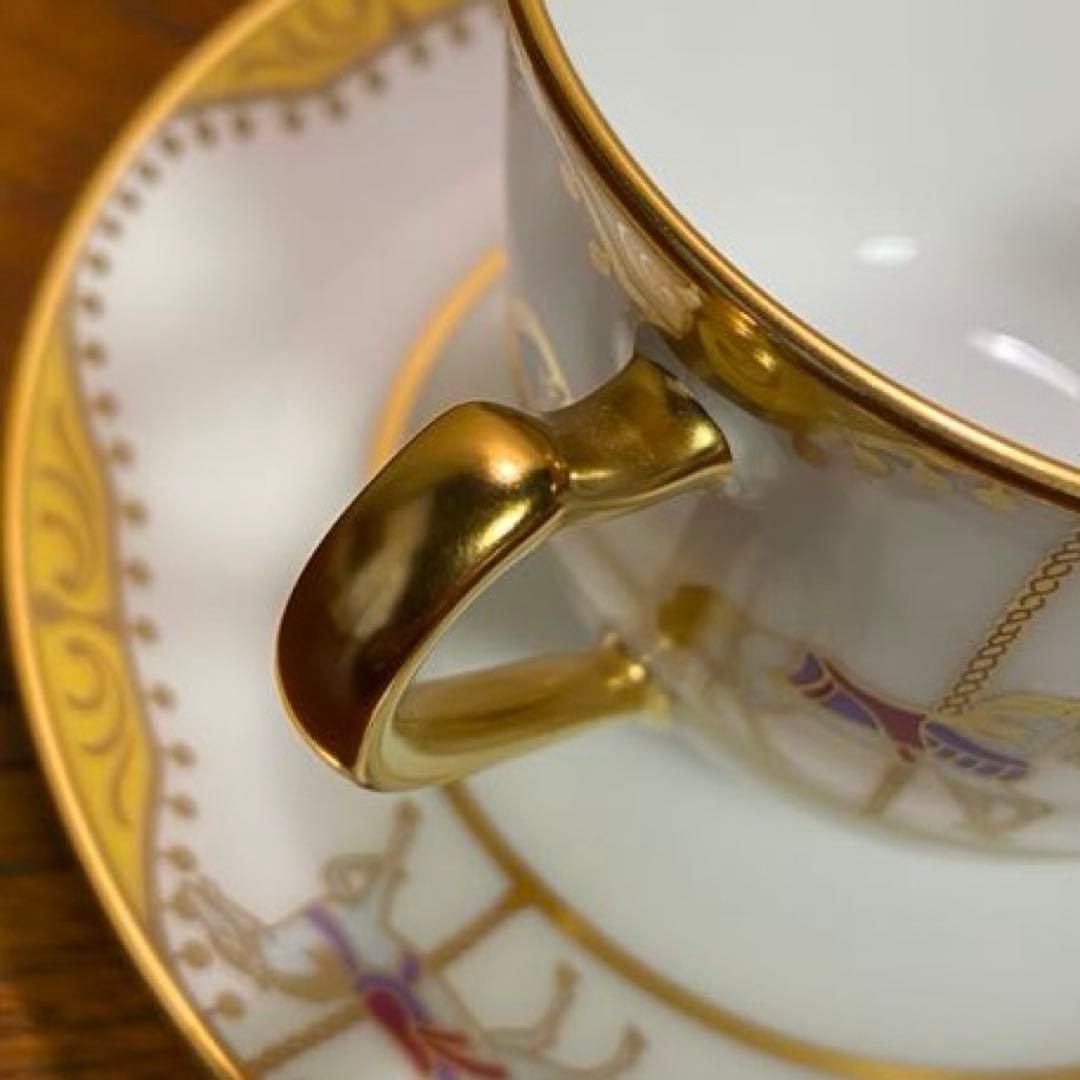 大倉陶園 うまくゆくトリオ　(コーヒーカップ＆ソーサー &20㎝ケーキ皿）