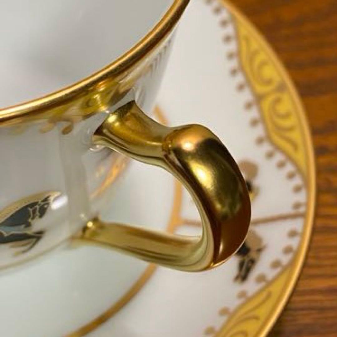 大倉陶園 うまくゆくトリオ　(コーヒーカップ＆ソーサー &20㎝ケーキ皿）