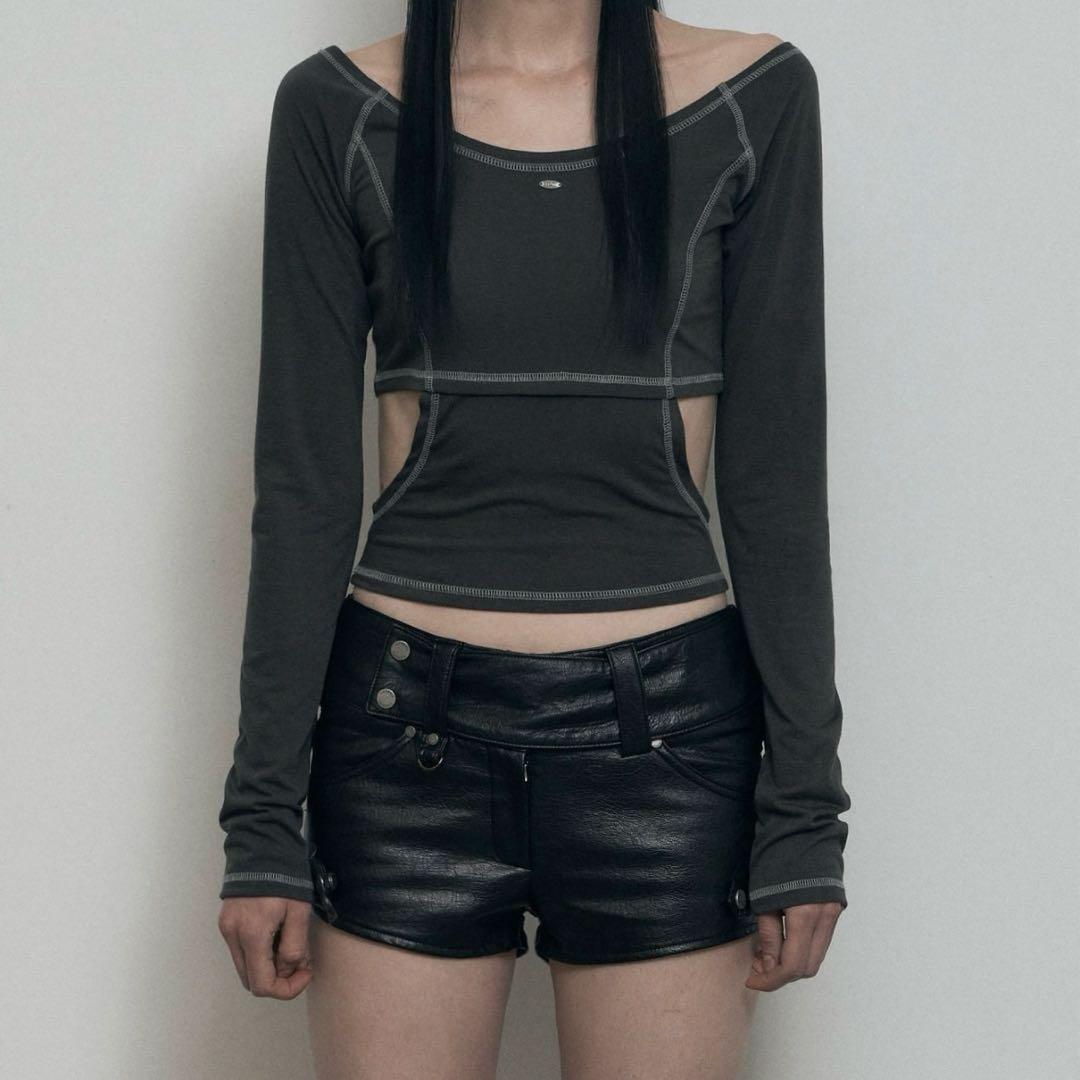 bohemian seol レーザーショートパンツ