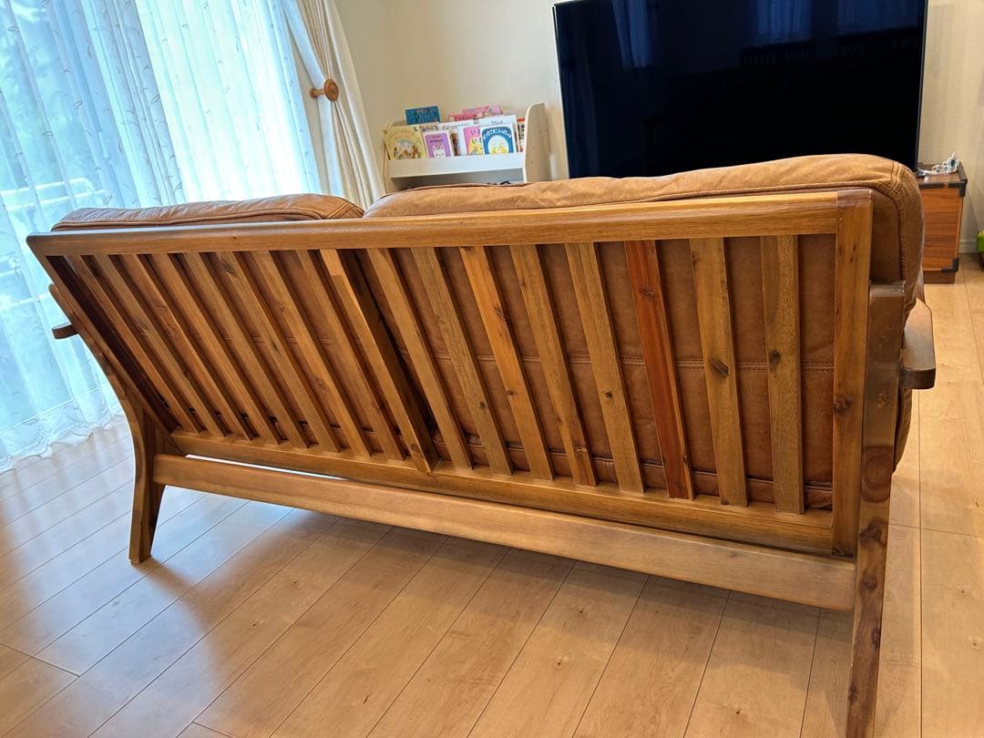 wtw ソファ TISMO 本革 レザー ダブルティー