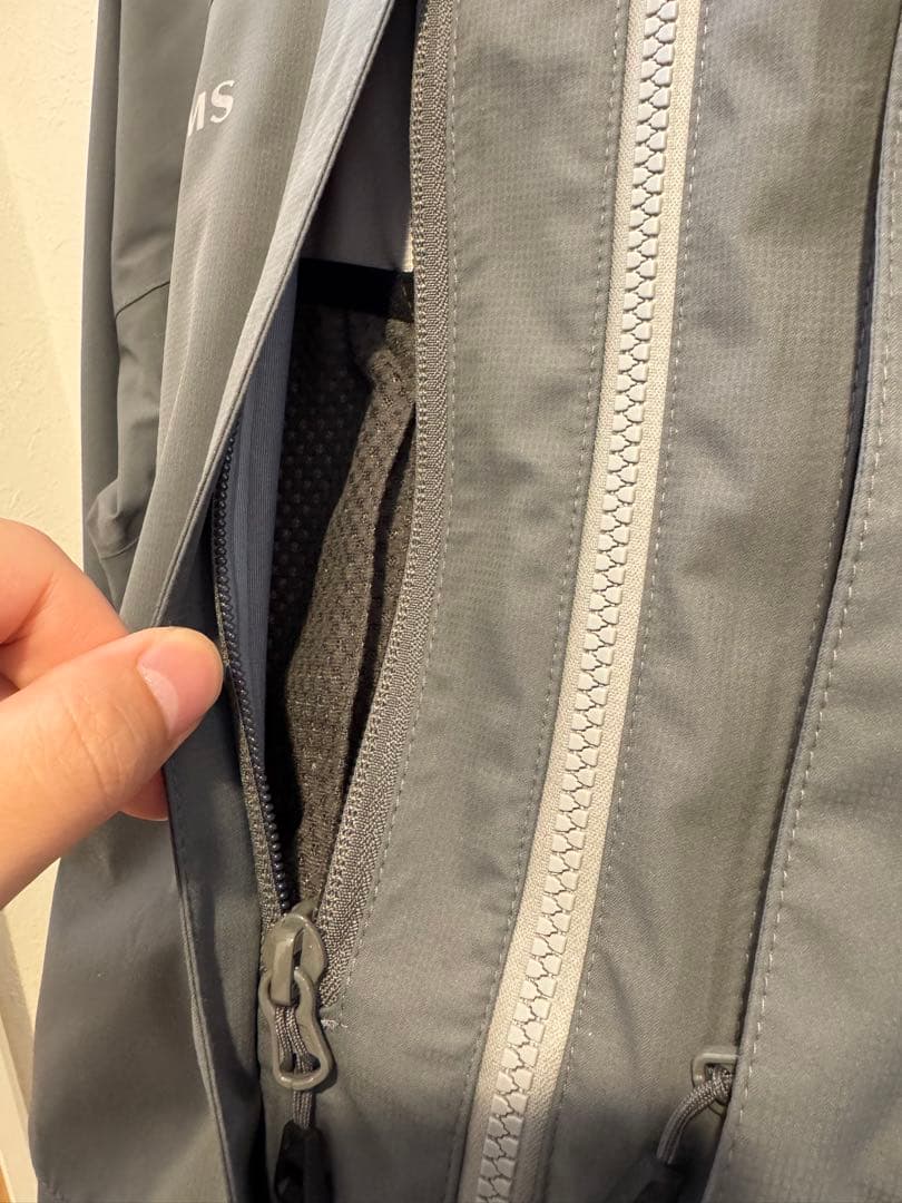 【未使用】SIMMS フィッシングジャケット グレー