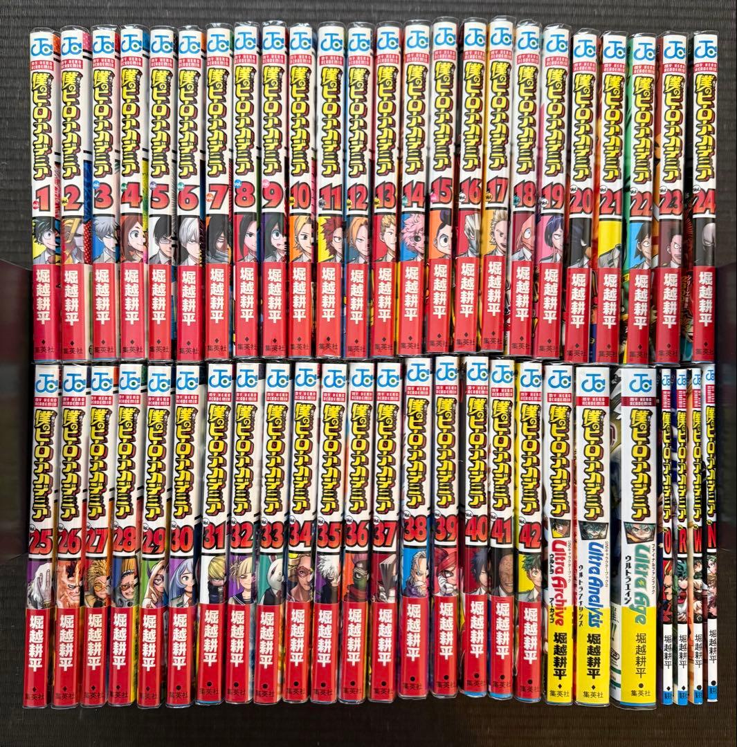 僕のヒーローアカデミア 1-42巻 全巻初版帯付き チラシ付き 関連本 特典付録