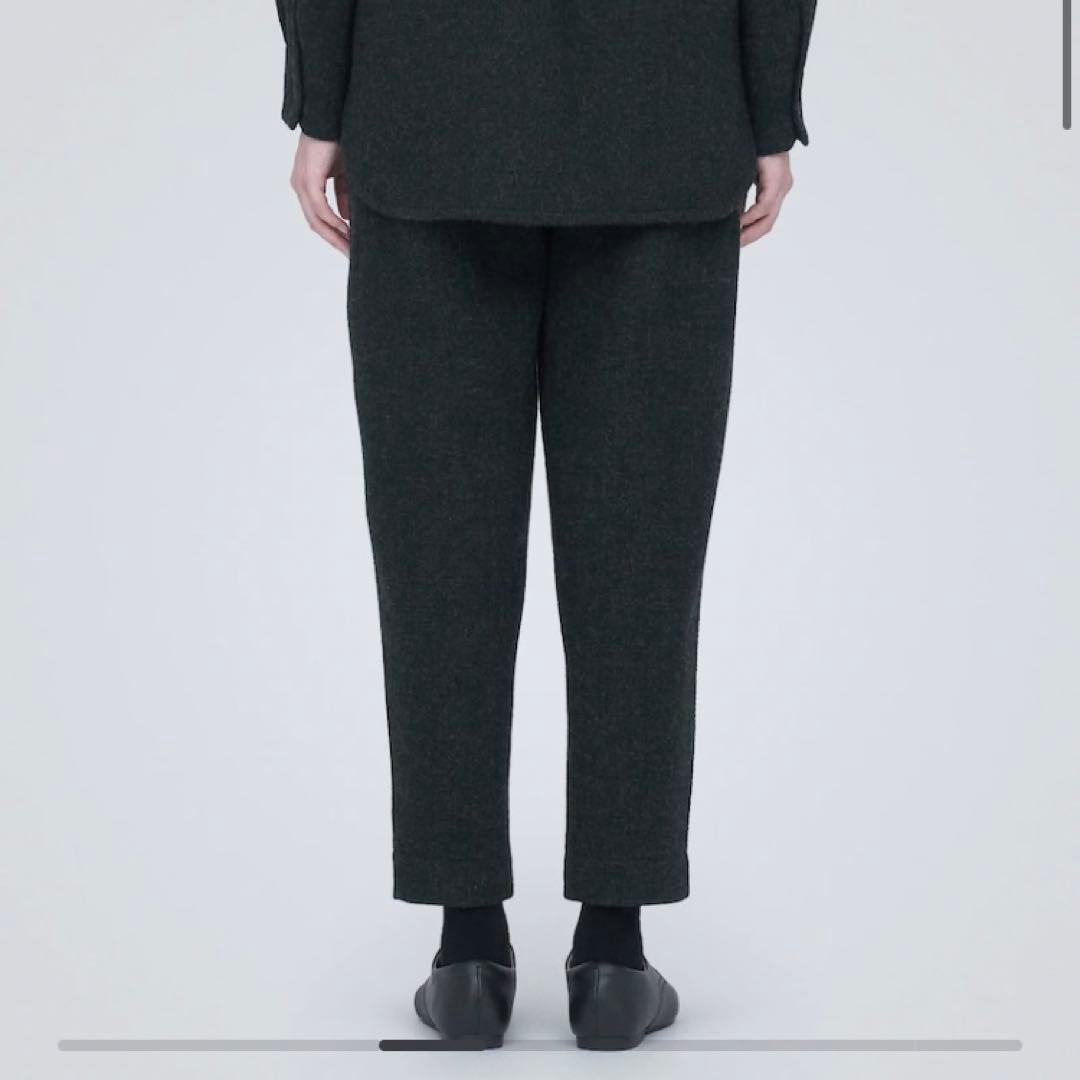 【新品】再生ウール混二重織りパンツ　無印良品
