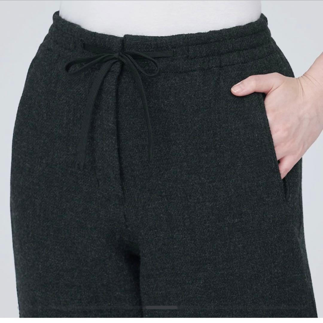 【新品】再生ウール混二重織りパンツ　無印良品