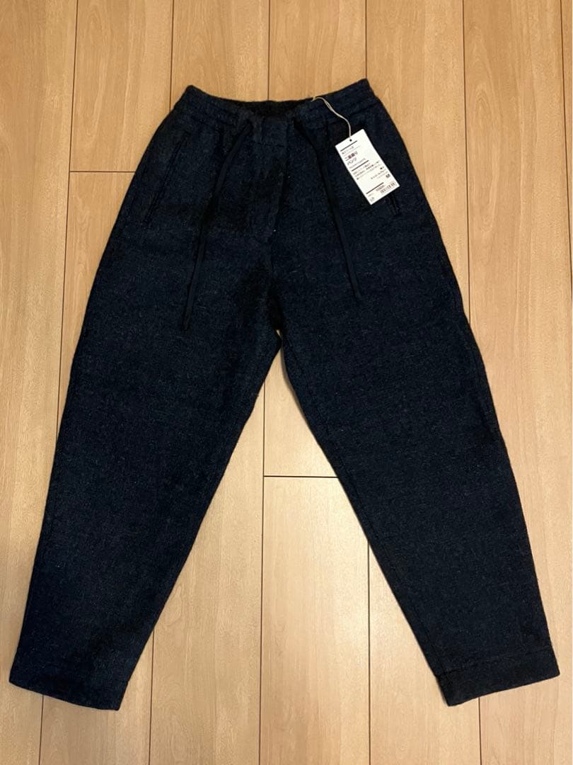 【新品】再生ウール混二重織りパンツ　無印良品