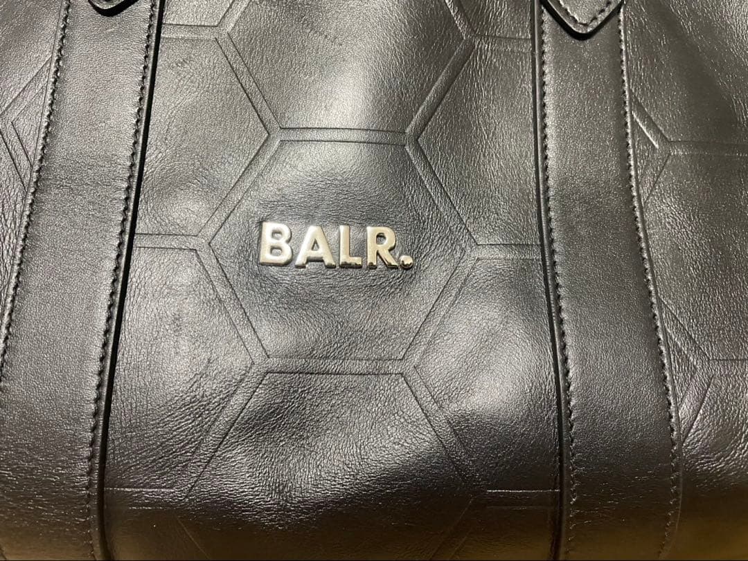 BALR. ブラック ボストンバッグ