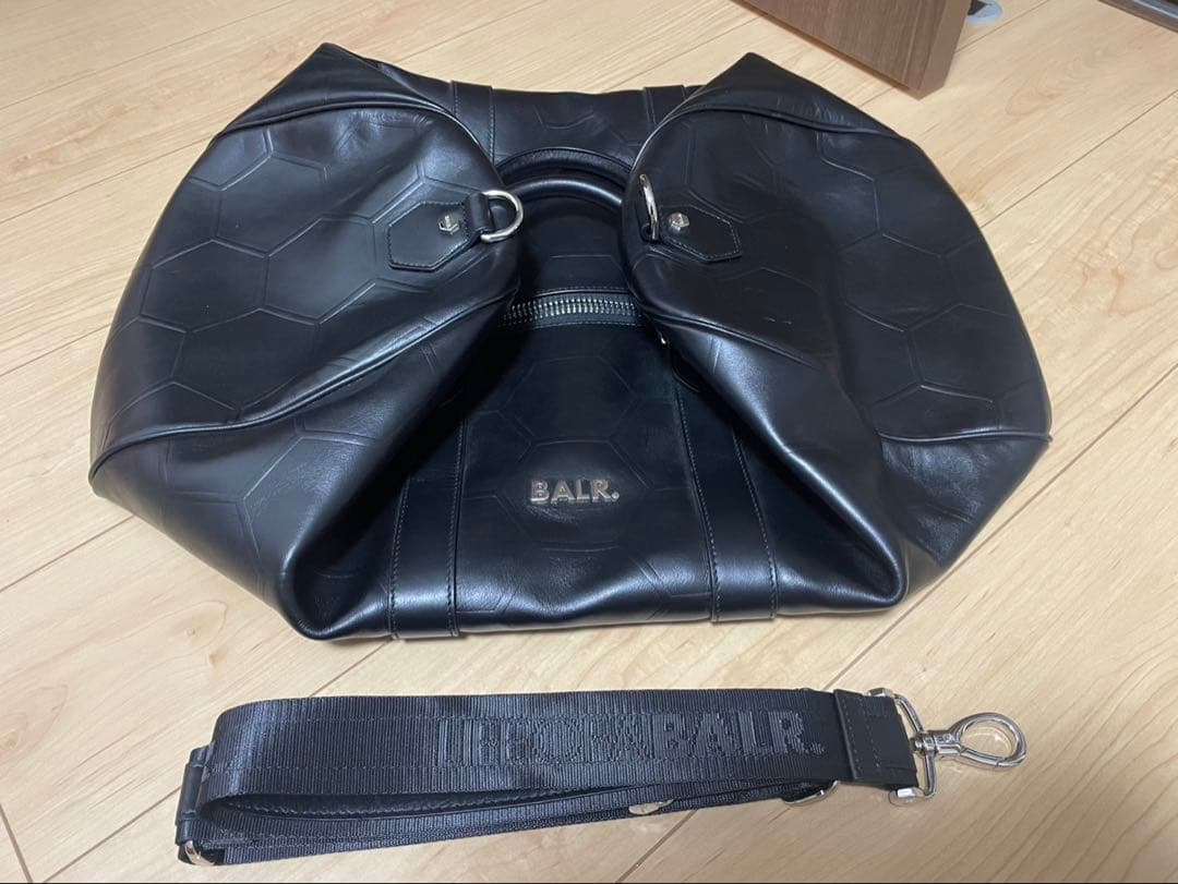 BALR. ブラック ボストンバッグ