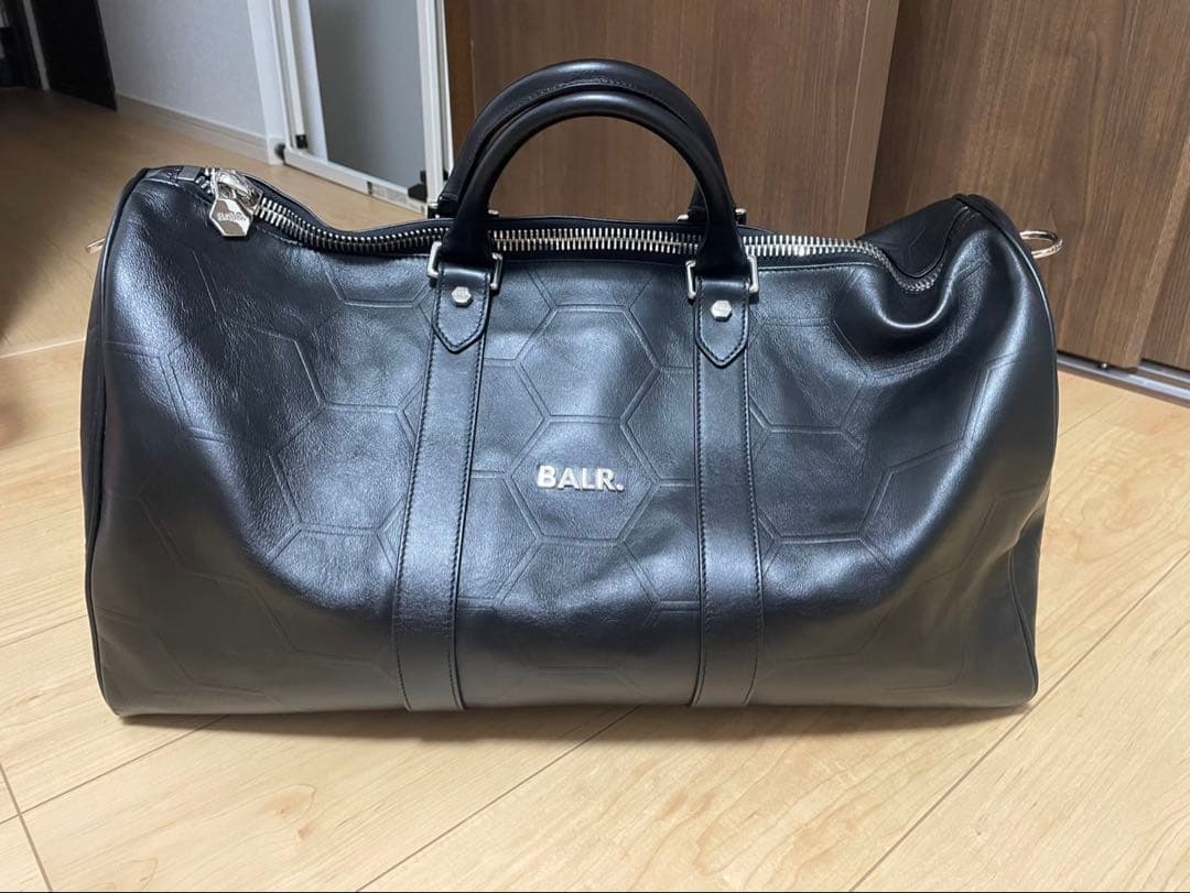 BALR. ブラック ボストンバッグ