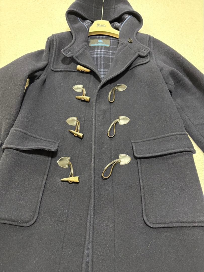 バーバリーロンドン ブルーレーベル ダッフルコート ネイビー Mサイズ