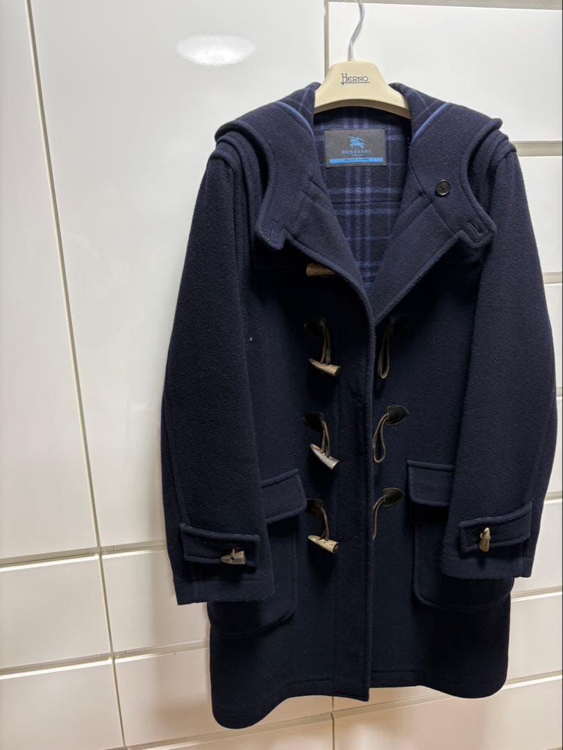バーバリーロンドン ブルーレーベル ダッフルコート ネイビー Mサイズ