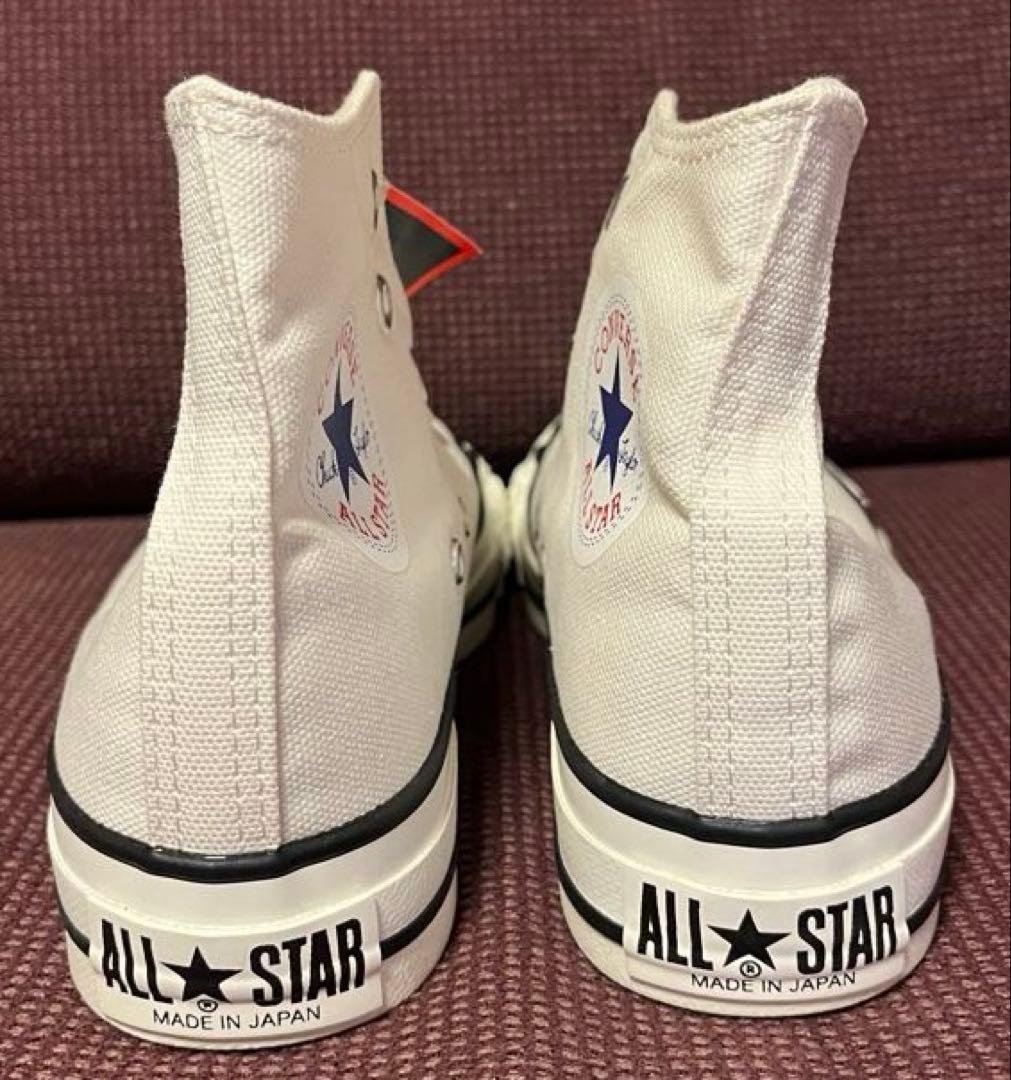 靴 CONVERSE ALL STAR HI WHITE MADE IN JAPAN