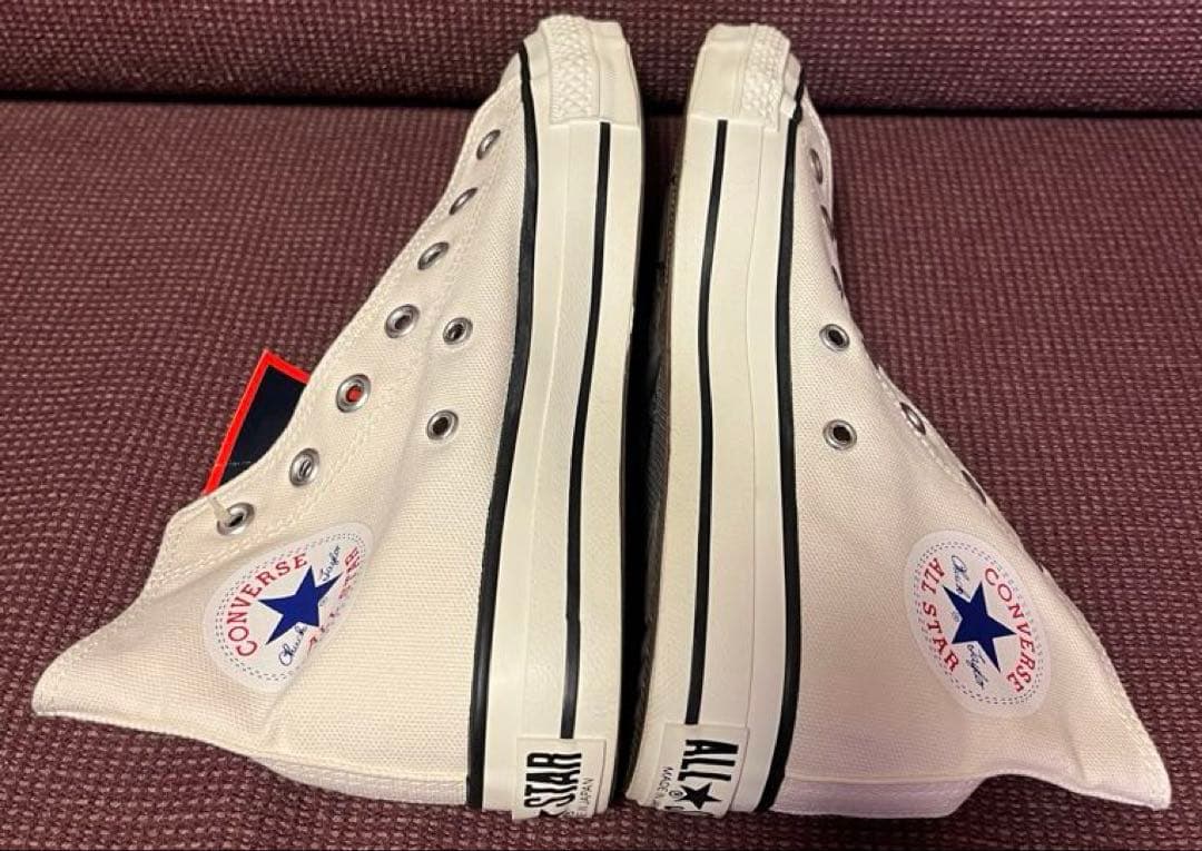 靴 CONVERSE ALL STAR HI WHITE MADE IN JAPAN