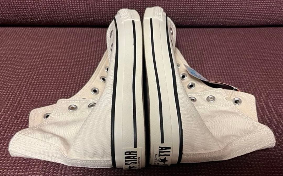 靴 CONVERSE ALL STAR HI WHITE MADE IN JAPAN
