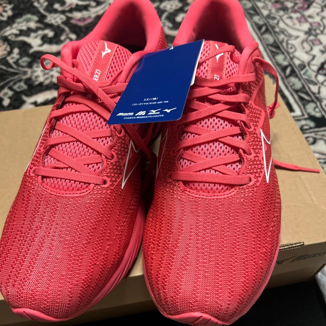 新品　Mizuno WAVE RIDER 27 28cm レッド