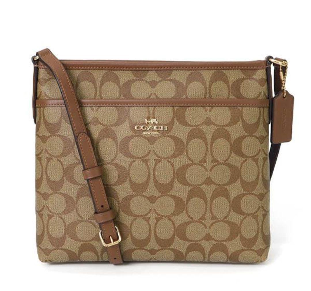 【美品】Coach ベージュ ショルダーバッグ