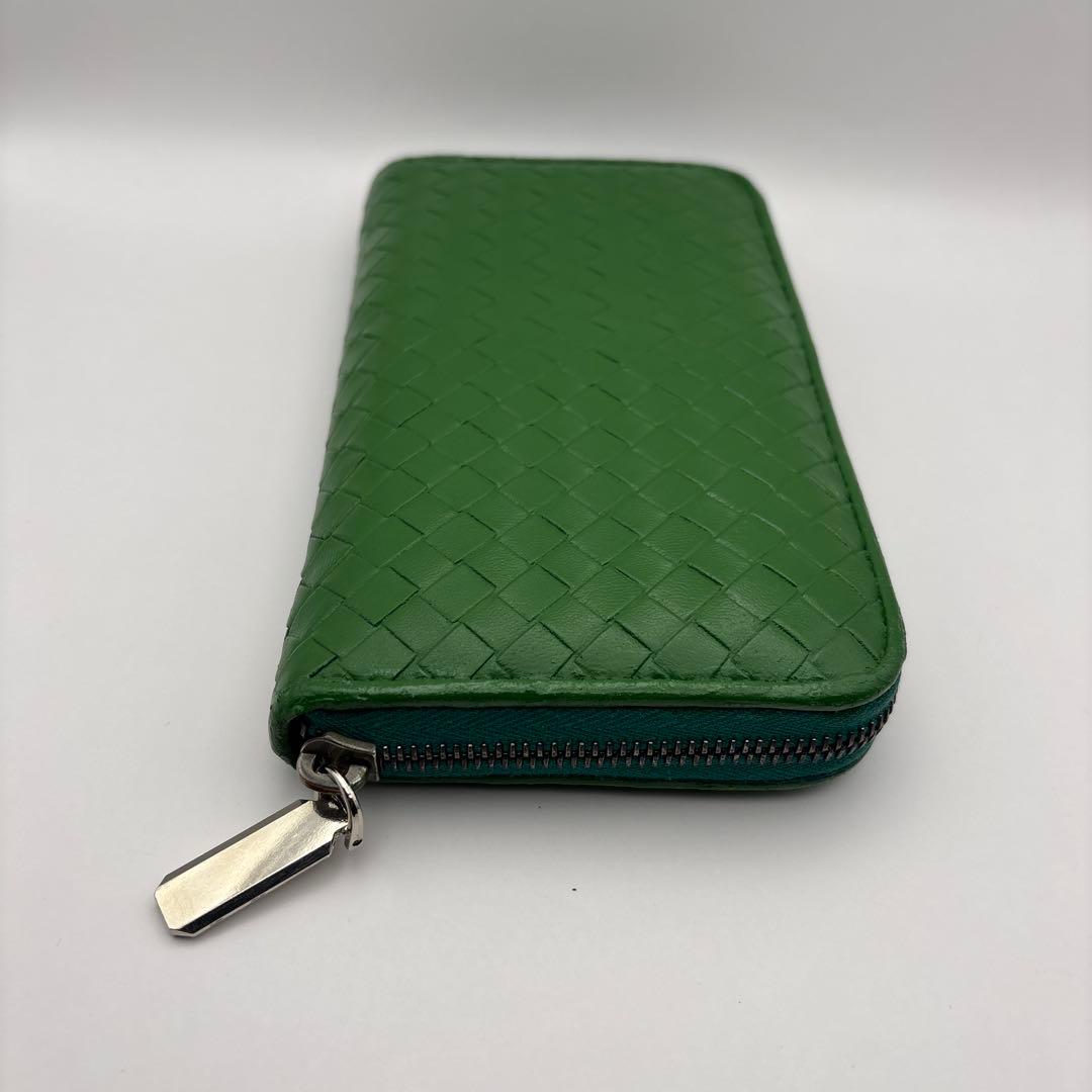 ◆正規品◆ボッティガヴェネタイントレチャート ラウンドファスナー長財布オマケ付き