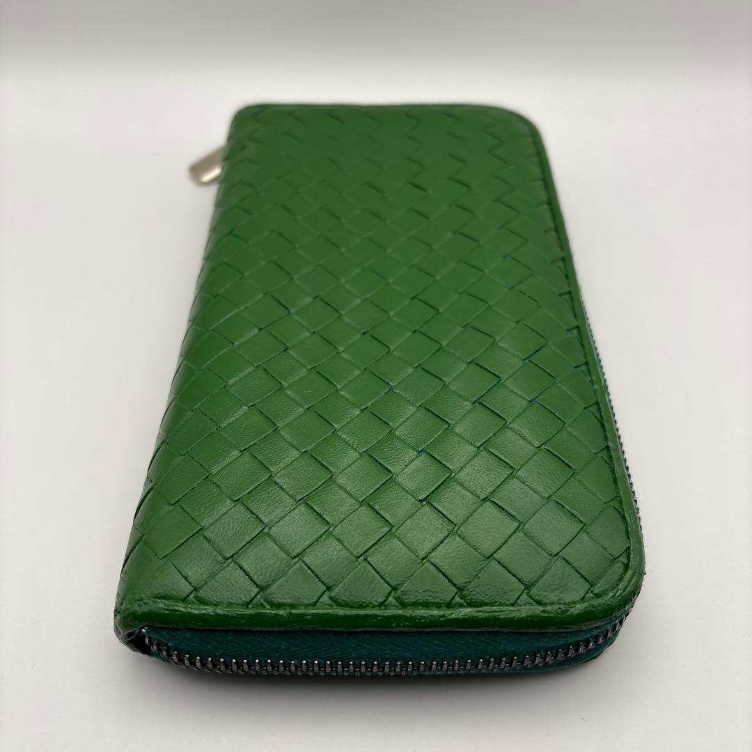 ◆正規品◆ボッティガヴェネタイントレチャート ラウンドファスナー長財布オマケ付き