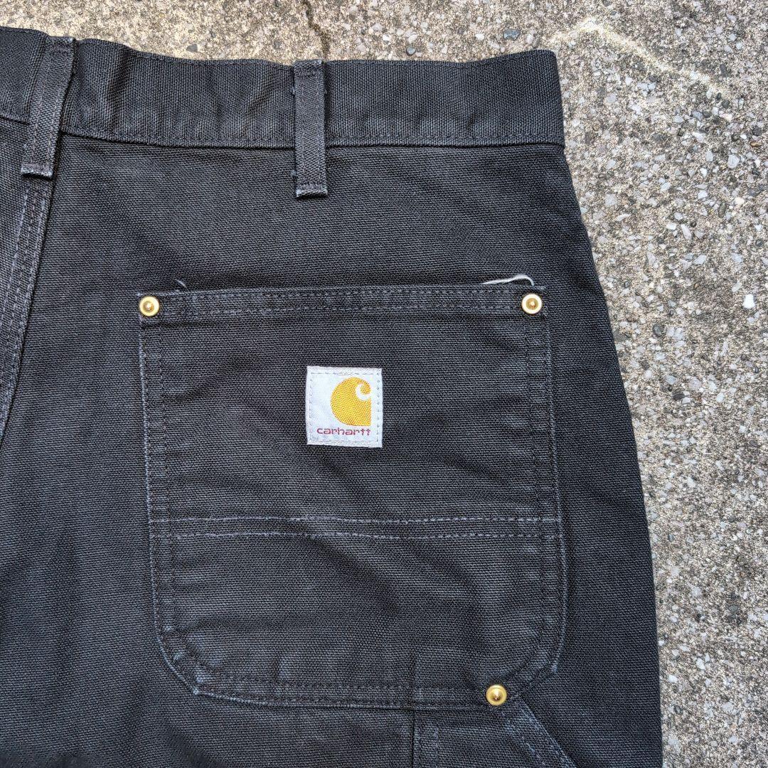 Carhartt ダブルニー　ブラック　B01　34×32　メキシコ製