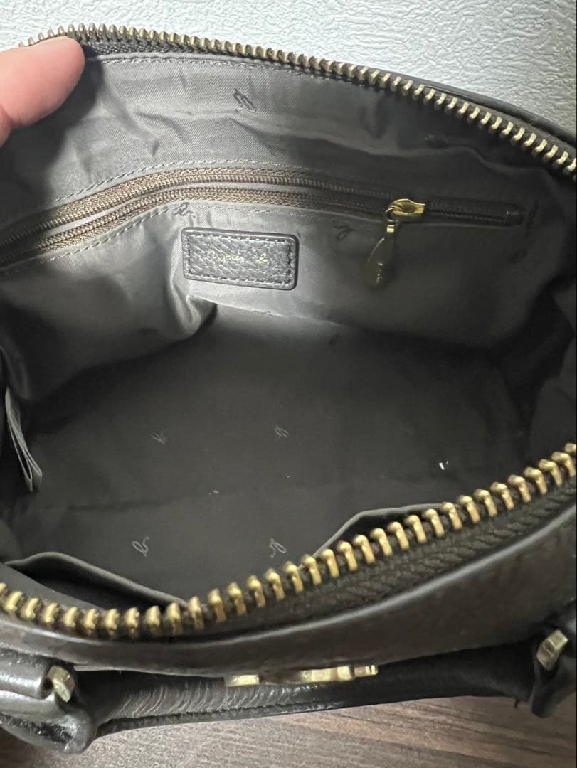 agnès b. ブラックショルダーバッグ