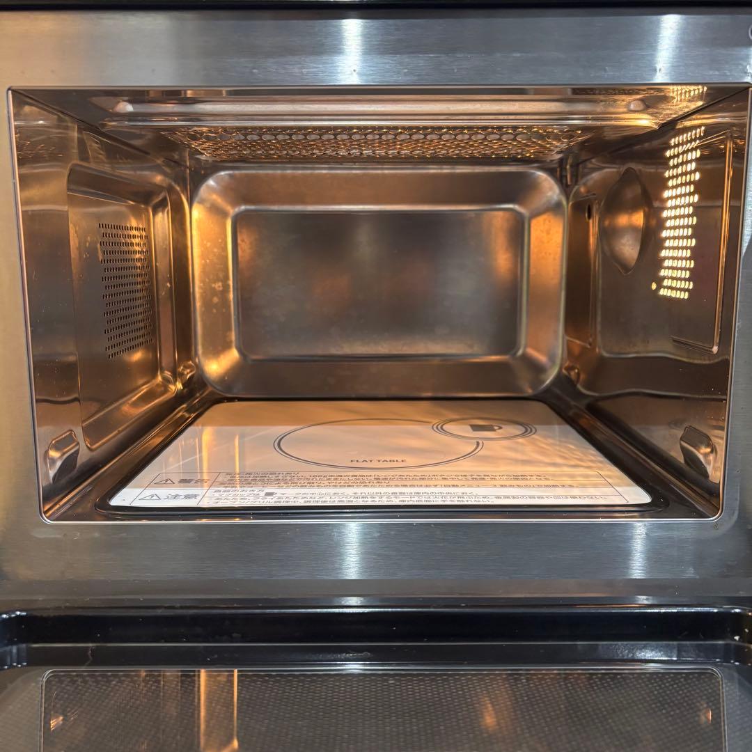 ツインバード MW-FS18B フラットオーブンレンジ 18L 2021年製