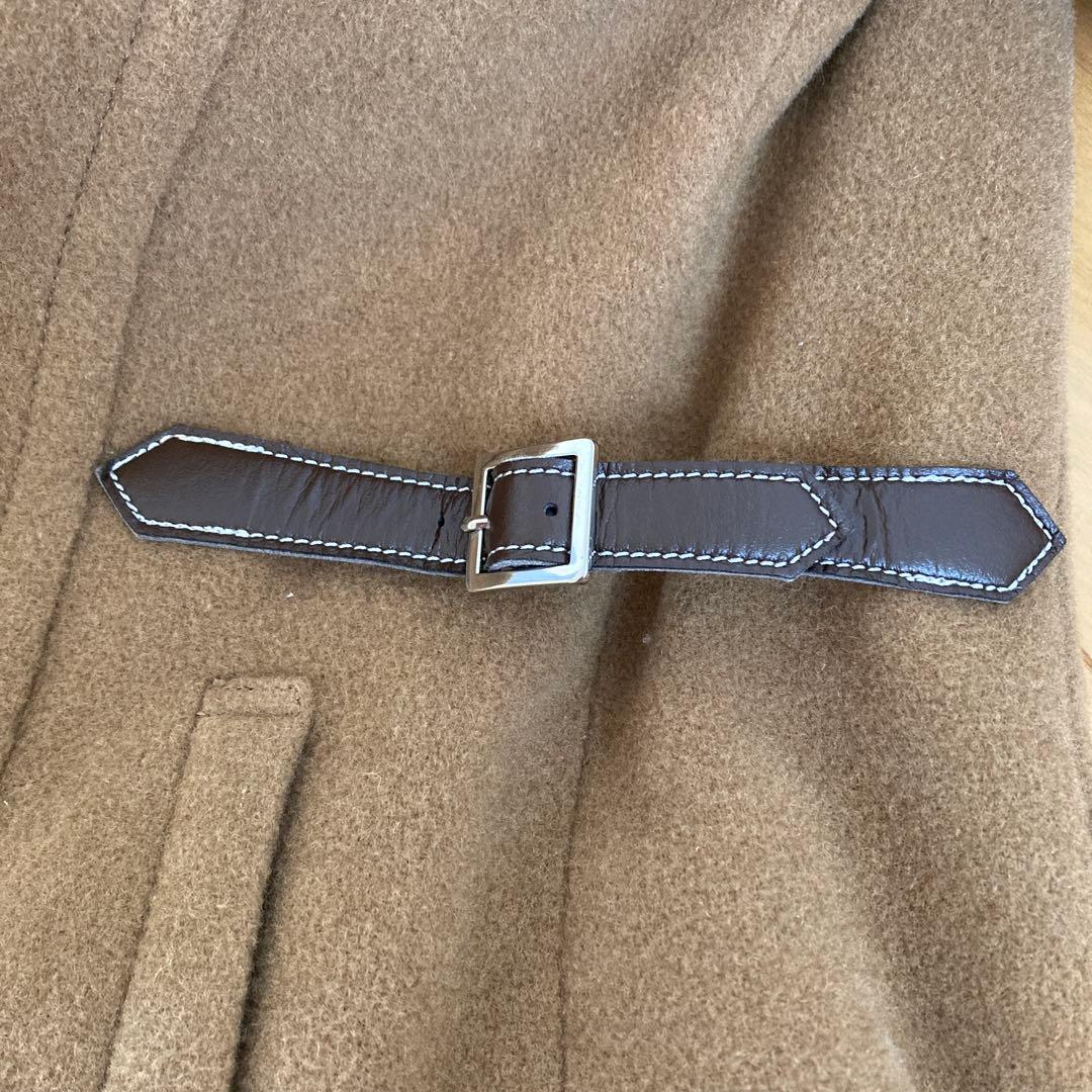 値下げBurbery Blue Label ベージュ チェック柄フードコート38
