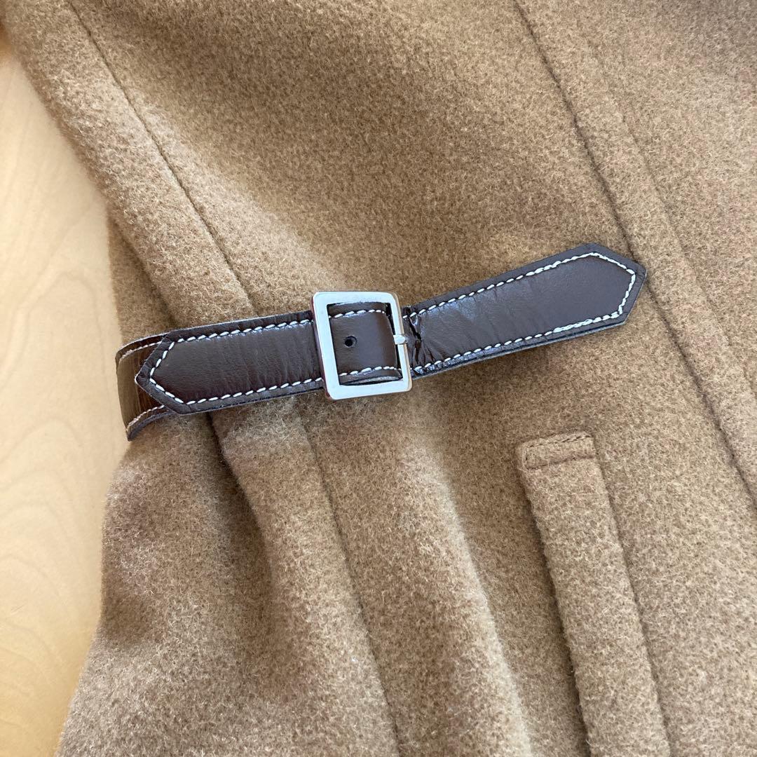 値下げBurbery Blue Label ベージュ チェック柄フードコート38