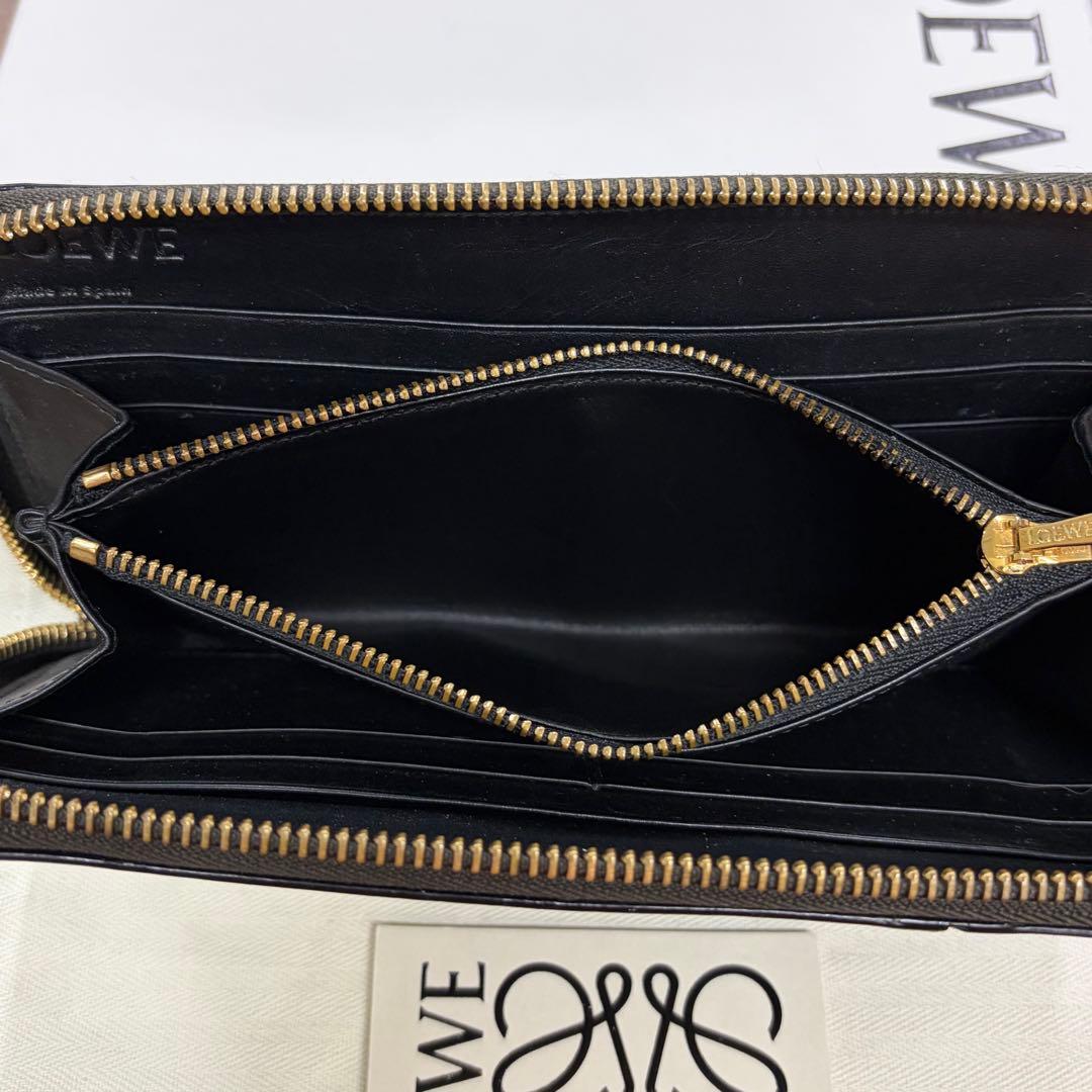 新品同様‼️ 現行　ロエベ　LOEWE　長財布　バイフォールド　ラウンドファスナー