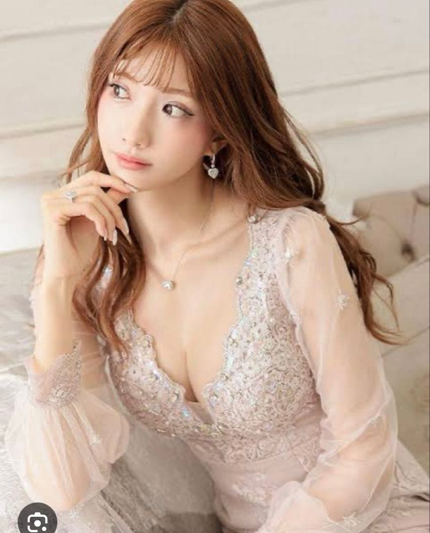 人気完売　レア　ROBE de FLEURS 長袖　ドレス ローブドフルール