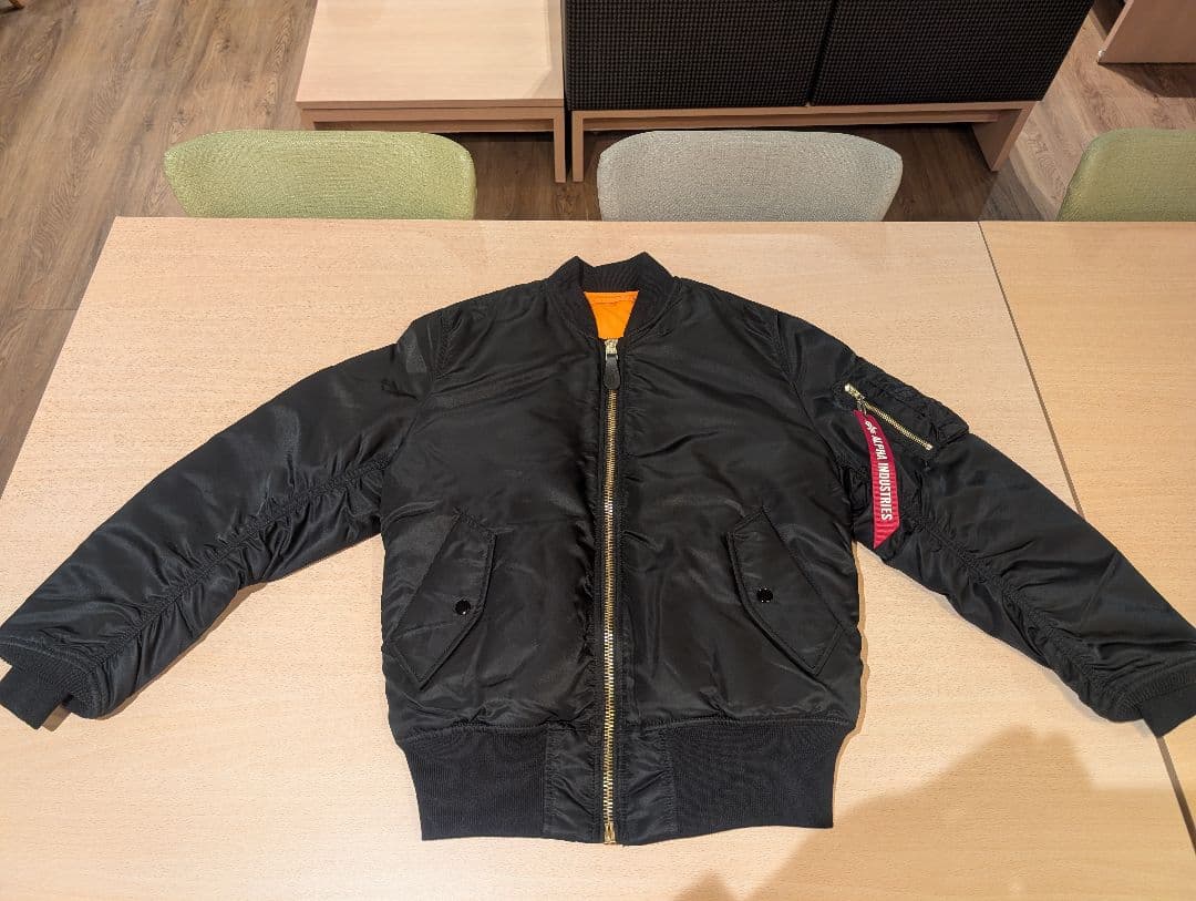 ALPHA INDUSTRIES MA-1ジャケット ブラック Sサイズ