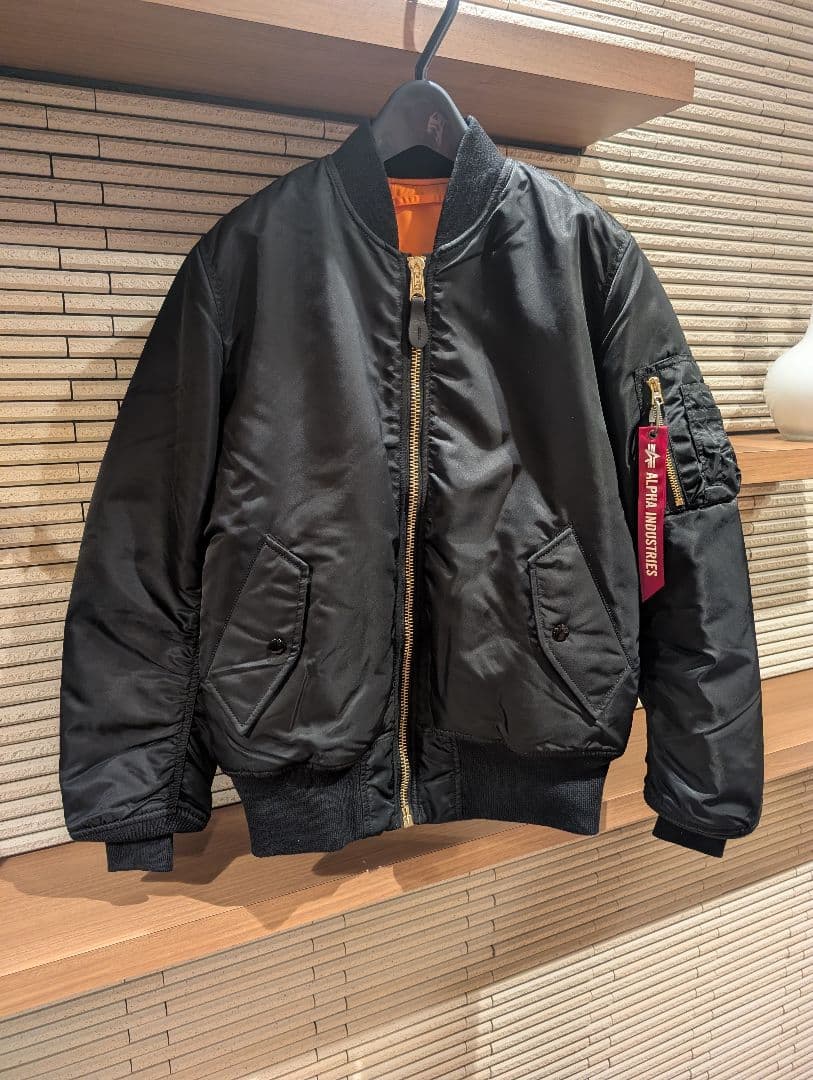 ALPHA INDUSTRIES MA-1ジャケット ブラック Sサイズ