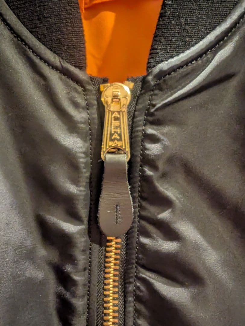 ALPHA INDUSTRIES MA-1ジャケット ブラック Sサイズ