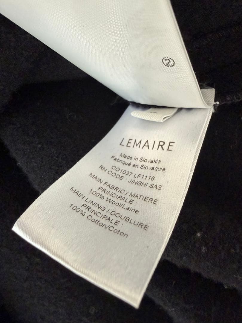 ジャケット・アウター Lemaire Wrap Coat Black S