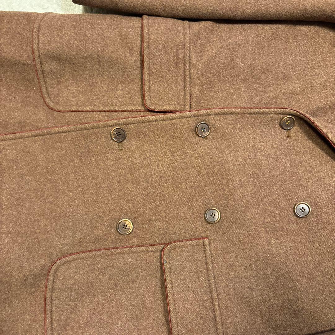 COLOMBO ダブルブレストコート メルトン 50 XLサイズ相当 パイピング