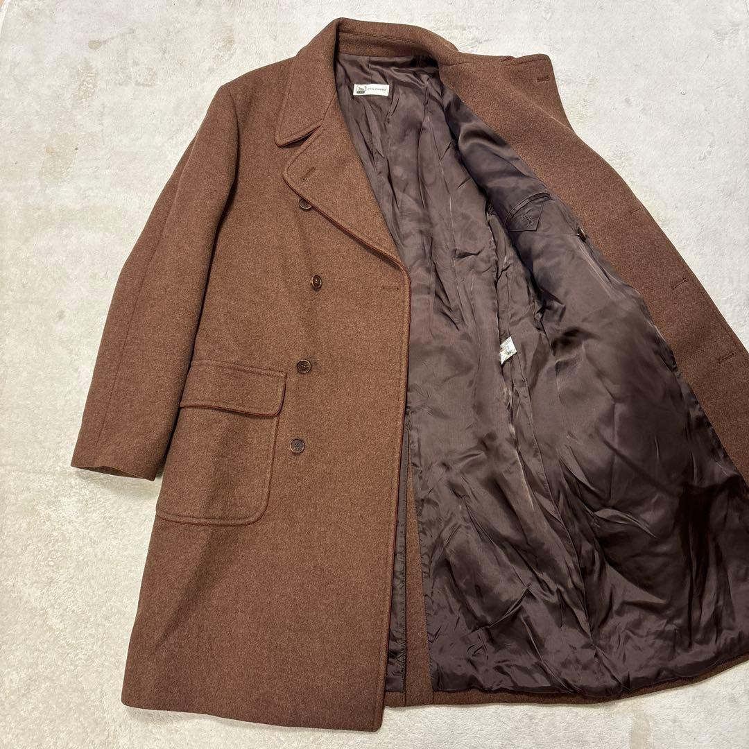 COLOMBO ダブルブレストコート メルトン 50 XLサイズ相当 パイピング