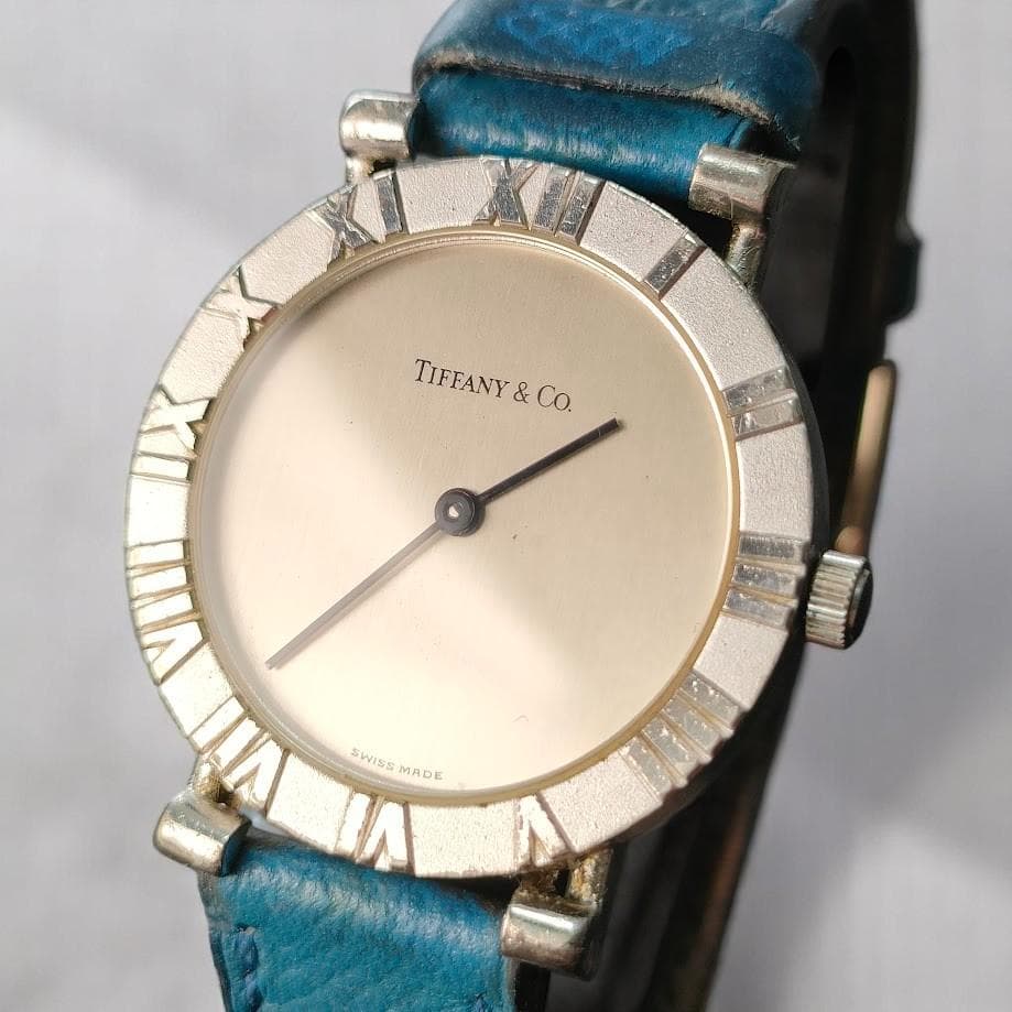 稼働品 Tiffany ティファニー アトラス SV925 銀製 エルメスベルト
