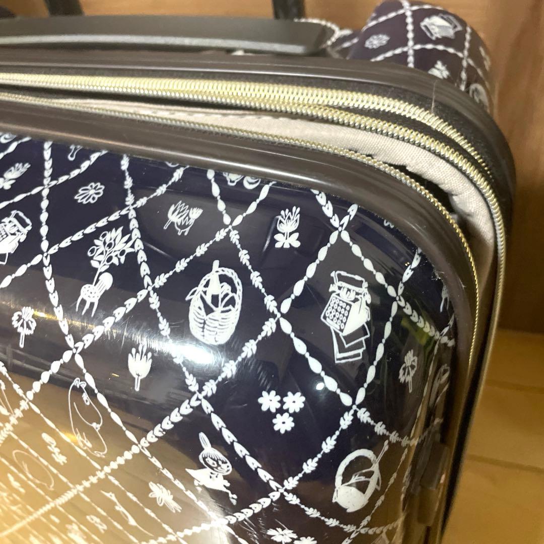 【廃盤品・希少】ムーミン　機内持込サイズ　紺色　キャリーケース　49ℓ