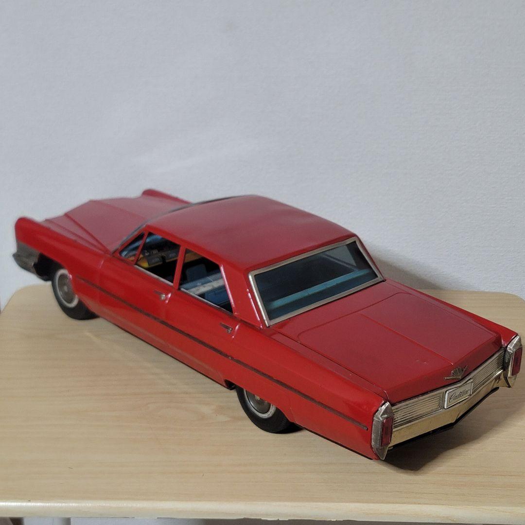 野村トーイ ブリキ キャデラック赤 65cm